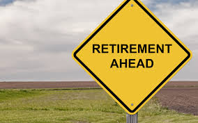 retirement ahead sign